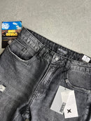 CALÇA BAGGY DESTROYED BALCK ORIGINAL PRESENCE - Tamanho 42.