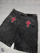 Bermudas Jeans Baggy - Tamanho 42.